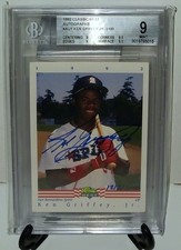 1992 Classic Best Ken Griffey Jr on-card auto BGS 9 Mint San Bernadino 1815/3100