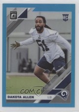2019 Panini Donruss Optic Rookies Aqua Prizm 208/299 Dakota Allen #117 1mc9