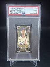2024 Topps Allen &amp; Ginter - Shohei Ohtani #97 Mini Black Border Dodgers PSA 9