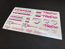 Juego de calcomanías para Torker 2 - 540 Air Freestyle BMX - 1987 / 1987 - Rosa magenta
