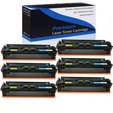 6PK Cyan CF501A 202A Toner for HP LaserJet Pro M254dn MFP M280nw M281cdw M281fdn