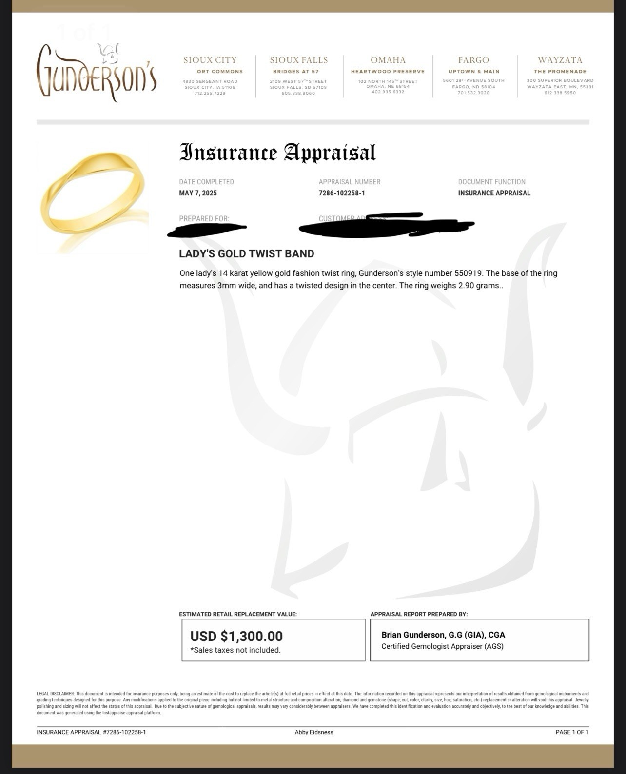 Classique Creations 14k Solid Yellow Gold Twist R… - image 4