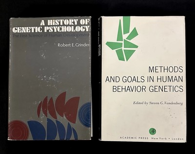 #ad Genetic Psychology amp; Behavior Genetics HC Set 1st Ed DJ Vandenberg Grier VG $52.00