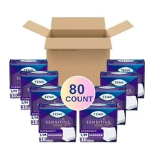 TENA Intimates Overnight Underwear Size S/M 80 Ct