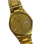 Vintage Seiko Quartz Mens Wrist Watch 8123-8009 Day Date For Parts or Repair #62