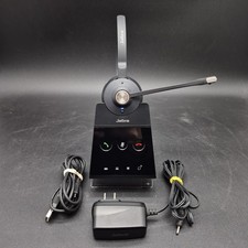 Jabra Engage 65 Mono Wireless DECT Headset WHB051BS w/Base Power Adapter-Teste