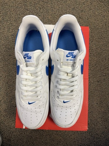 Size 11.5 - Nike Air Force 1 Low Color of the Month - White Royal Blue - Picture 2 of 5