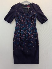 NWT Joules Cara Navy Floral V-Neck Dress Size 6