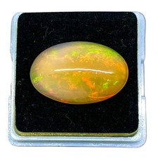8.78 Cts Natural Ethiopian Opal 19.5x12.5mm Oval Untreated Cabochon Gemstone