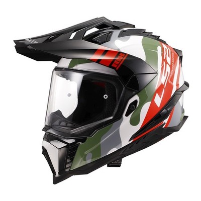 LS2 Explorer XT ADV CamoX White Dual Sport Motorcycle Helmet Adult Sizes XS & SM