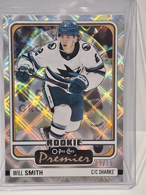 2024-25 OPC O-Pee-Chee Premier Will Smith #P-97 Diamond Rainbow SP RC/75