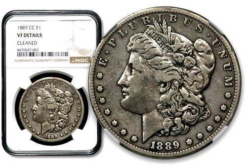1889-CC $1 Morgan Silver Dollar - NGC VF Details - Carson City  CC926