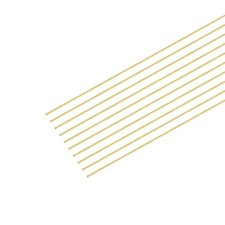 0.3mm x 400mm,Brass Round Wire,Assorted Half Hard Wire for Jewelry Making,10Pcs