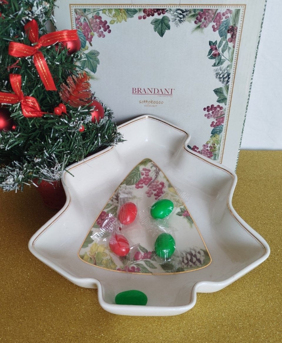 Brandani Antipastiera Sottobosco Porcellana 23,5x26,5x4,5h cm, foto 2