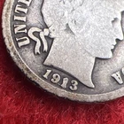 1913 P Barber Liberty Head SILVER  Dime. Big "1" in 13