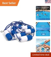 100ft Floating Pool Safety Rope with Adjustable Buoys for Secure Swimming