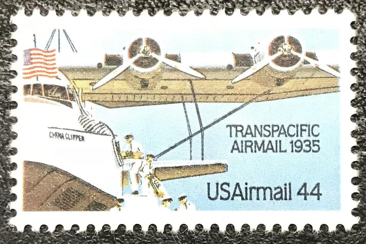 トランスパシフィックエアメール切手 1935年 USAirmail 44 1935 USA Airmail Transpacific Airmail 44 Cents Stamp - #S41413NQ