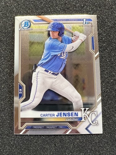 2021 Bowman Chrom Entwurf Rookie Basis Menge Carter Jensen Kansas City Royals
