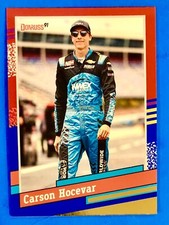 2024 Panini Donruss Racing Red & Blue Retro Carson Hocevar #105 NASCAR