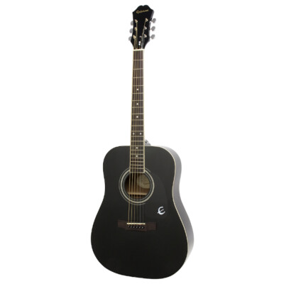 EPIPHONE Songmaker DR-100 Ebony   Westerngitarre   Dreadnought   Square Shoulder