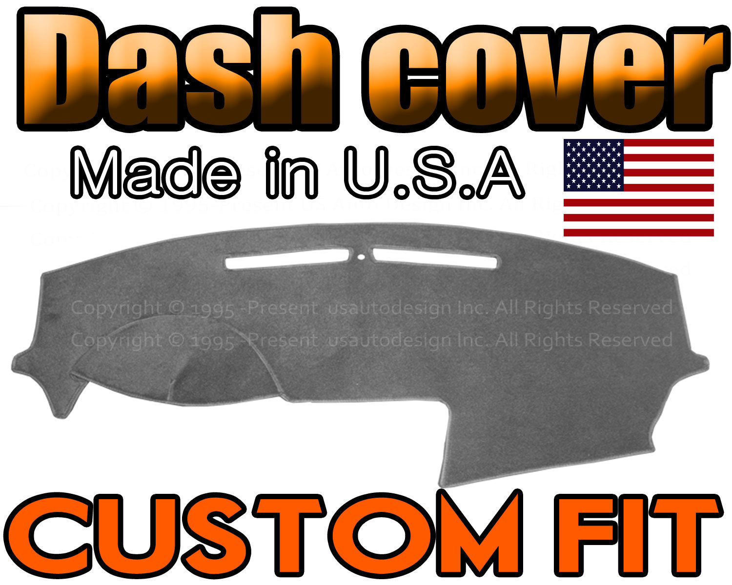 Fits 2015-2017 CHRYSLER 200C 200S DASH COVER MAT DASHBOARD PAD / CHARCOAL GREY
