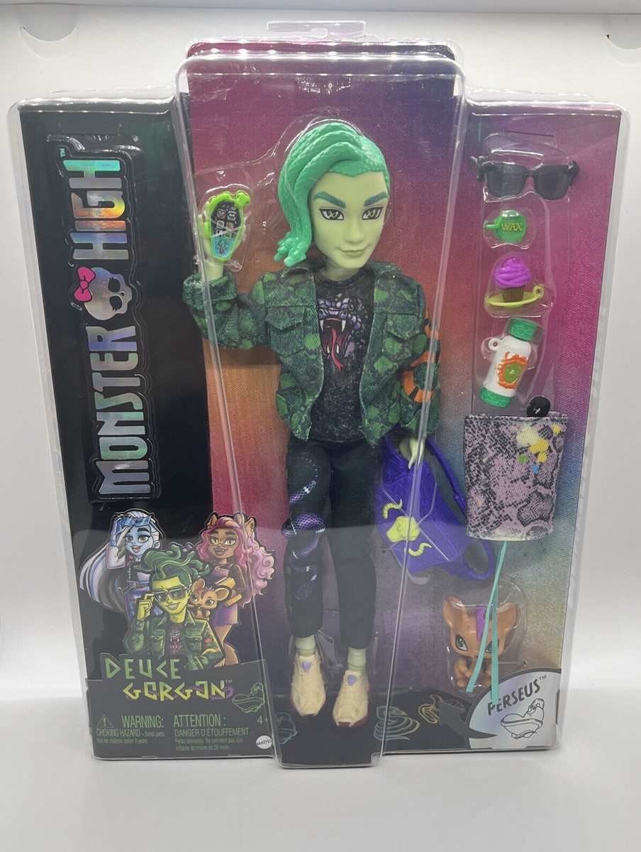 Welcome to Monster High Deuce Gorgon Dance the Fright Away Doll Monster High Monster Deuce Gorgon Doll Pet Perseus 2022 G3 Exclusive