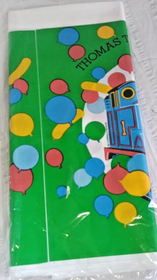 Vintage 1991 NOS Thomas the Tank Train Tablecloth 54” x 96” Birthday Party Nice! - Image 2 of 3