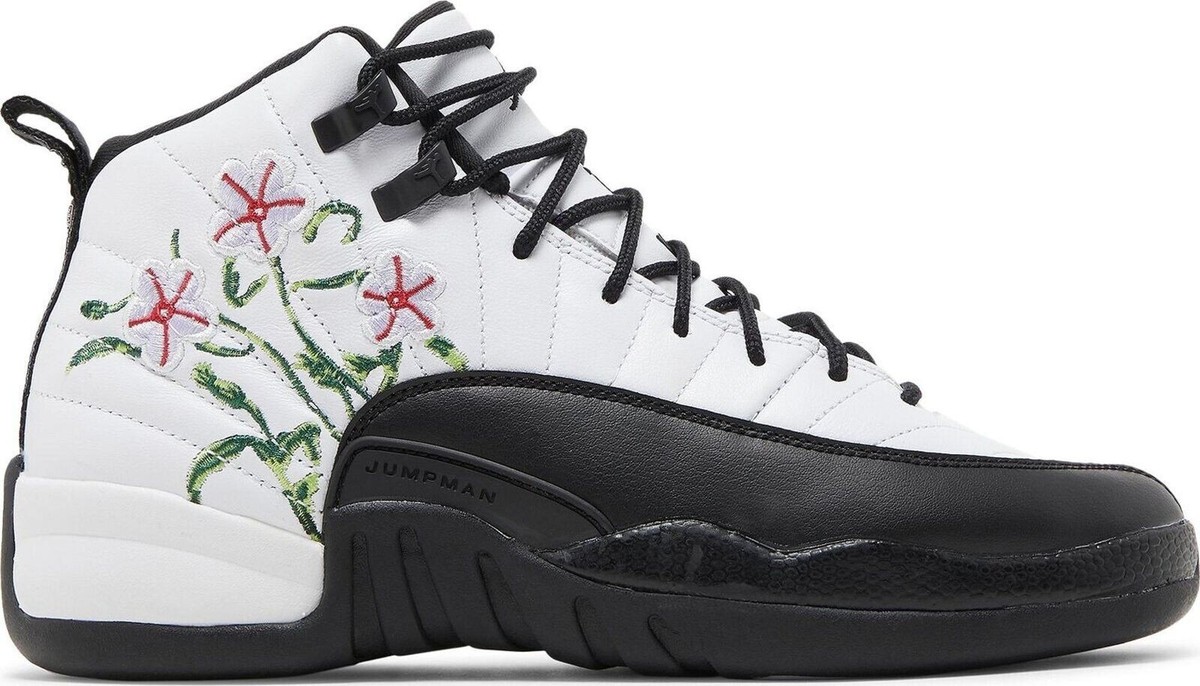 Air Jordan 12 ホワイト/ブラック Jordan 153265-006 Air Jordan 12 Playoffs Grade School