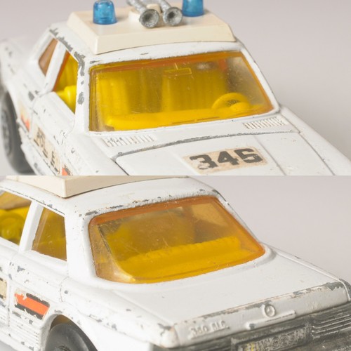 2x Matchbox Speed Kings, Police, Bandolero, 350 SLC Mercedes, '72 '74, Playworn - Bild 19 von 23