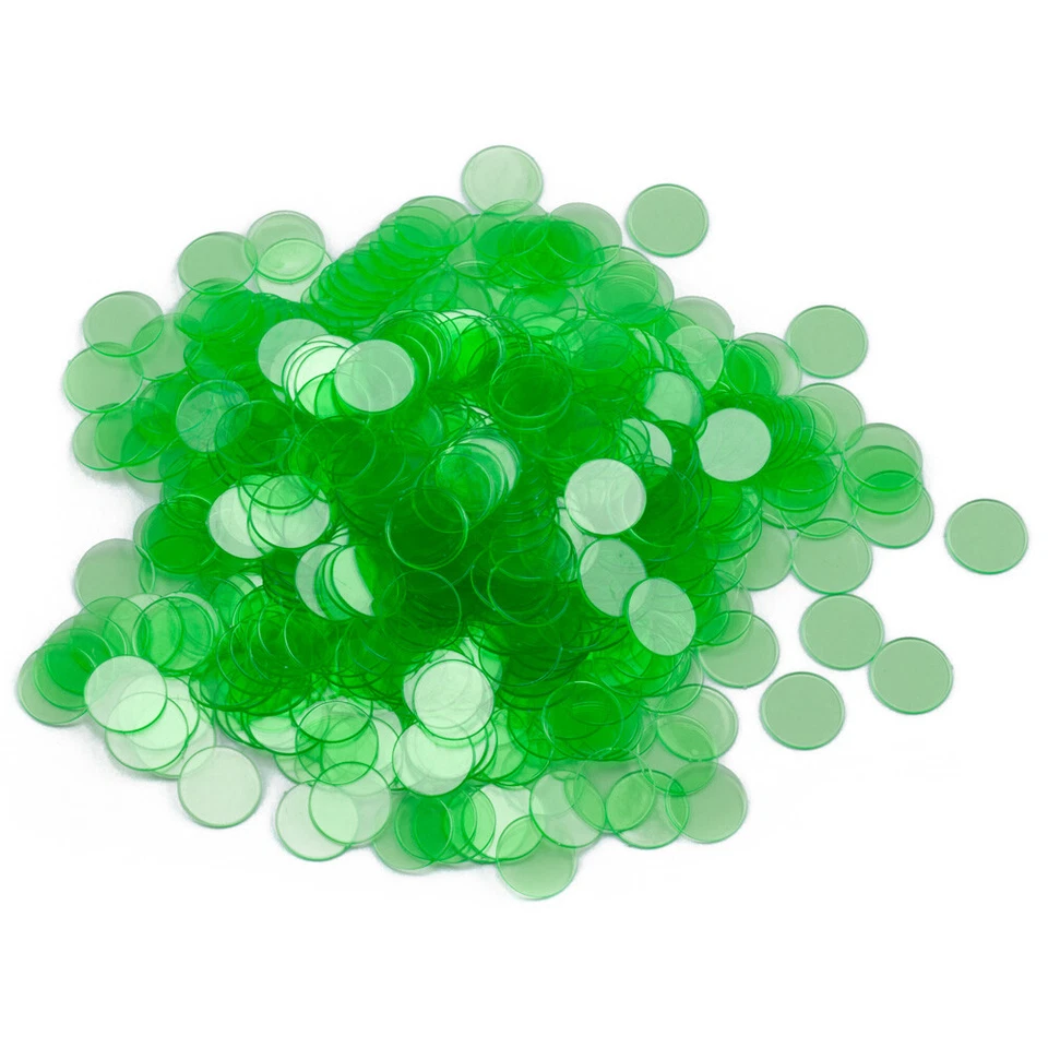 1000 шт. 3/4-дюймовых игровых фишек для бинго. Маркеры для подсчета, сортировки, науки и образования - Изображение 3 из 4