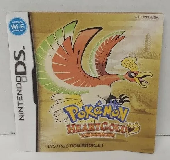 Pokemon Heart Gold Nintendo DS MANUAL ONLY