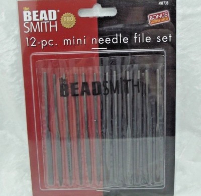 Beadsmith NEEDLE FILE SET PMC Art Clay Silver Tools 12 Fine Metal 4 inch NF738