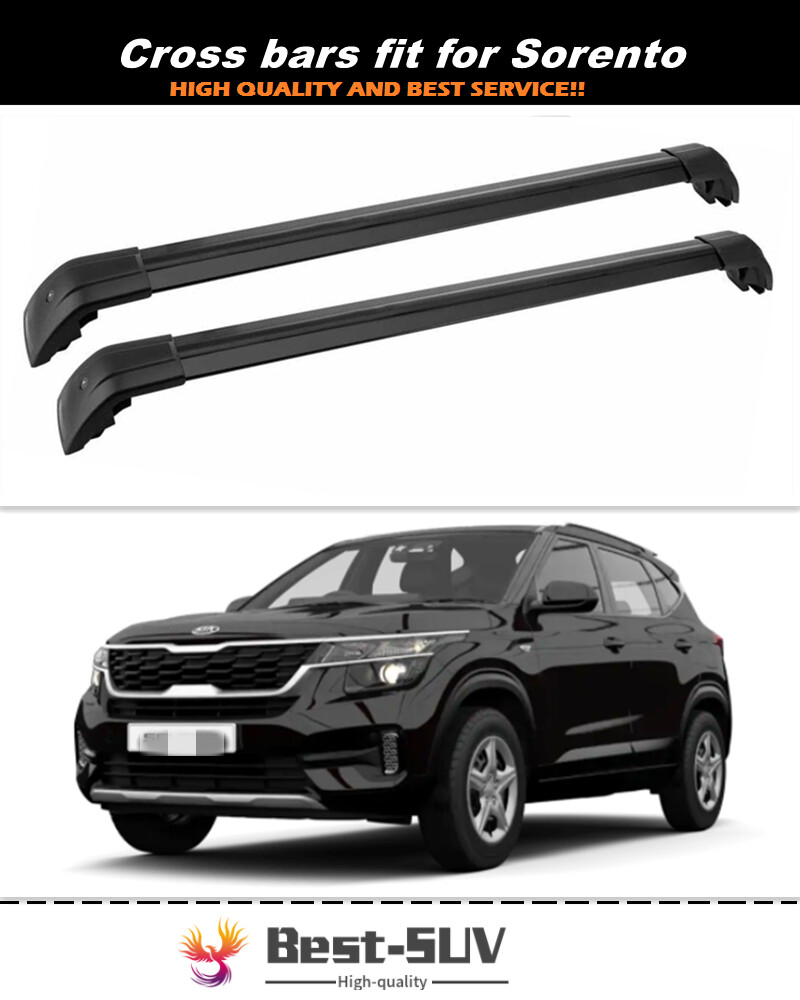 2Pcs Fits for KIA Sorento 2020-2024 Lockable Roof Rail Racks Cross Bars Crossbar
