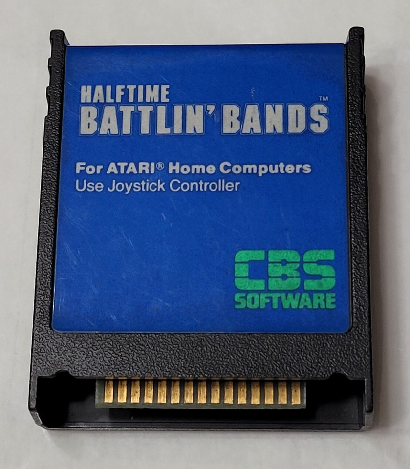 Battlin Basic HALFTIME BATTLIN BANDS Atari 400/800/XL/XE cartridge Battling tested ...