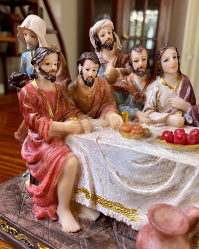 The Last Supper Figurine Statue Catholic Religious Decor - Picture 3 of 12