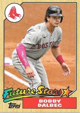  2022 Topps Series 1 BOBBY DALBEC 1987 Box Topper Oversized Future Stars