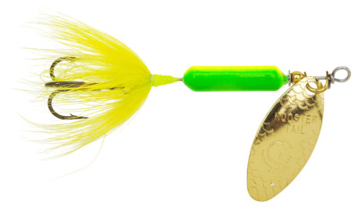 Worden's    Original   Rooster Tail    RT 206   Lime Chartreuse