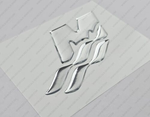 Mercury M Logo Emblem Chrome Raised Domed Decal Sticker 4.5" x 3" - Bild 2 von 5