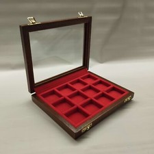 Coin Box For Ancient Coins 12 Slots 40X40 Mm - Protect And Enhance Your...
