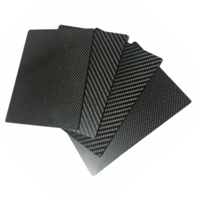 100% 3K Carbon Fiber Plate Panel Sheet Plain Weave Glossy 200x300mm or 200x250mm