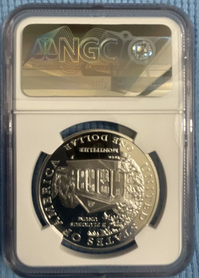 1999 P DOLLEY MADISON Silver Dollar Commemorative NCG S$1 PF 70 ULTRA CAMEO - Image 2 of 2