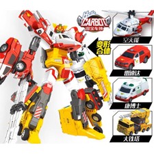 Hello Carbot Mighty Guar Combiner Transform Robot Figure Model Truck Car Toys