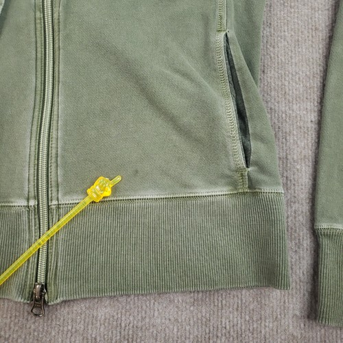 Nike Full Zip Hoodie Youth Girls Large (12-14) Green Hooded Long Sleeve Stretch - Picture 6 of 14