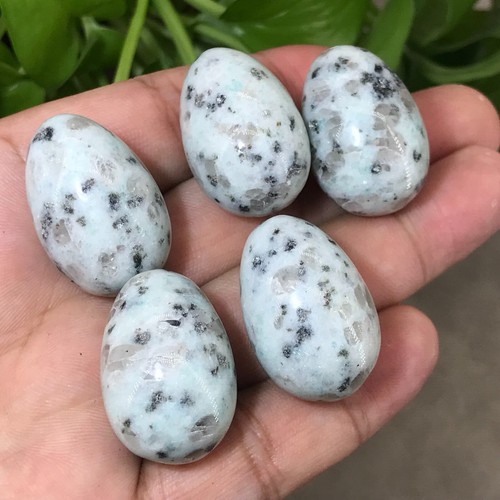 5 piezas Tianshan Azul Cuarzo Huevo Cuarzo Cristal Calavera Reiki Gema Curativadora - Imagen 12 de 12