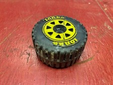 Tonka 10" Farm Wagon 1970's Vintage Green Restoration Part Tire and rim