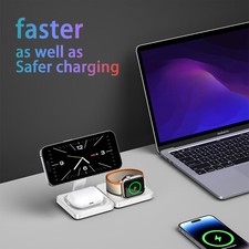 US Wireless Charger 3in1 Fast Charging Station For Apple Watch 11 iPhone Air 17