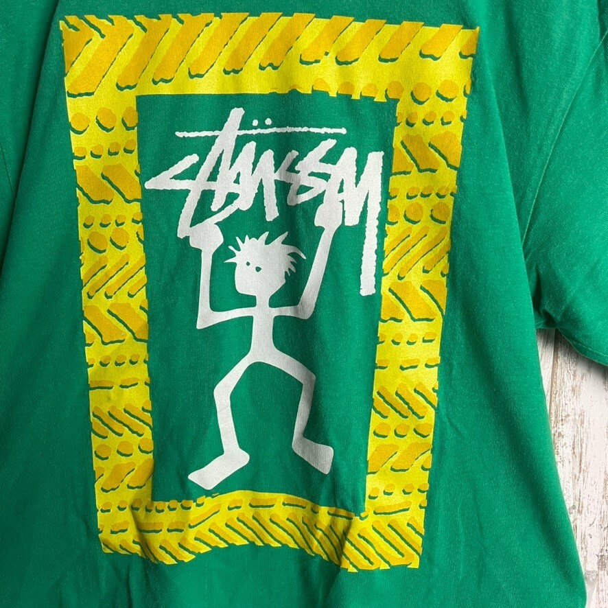 トップス 00s stussy vintage t-shirt shadowman Rare design Stussy Shadow Man print T-shirt instant sellout