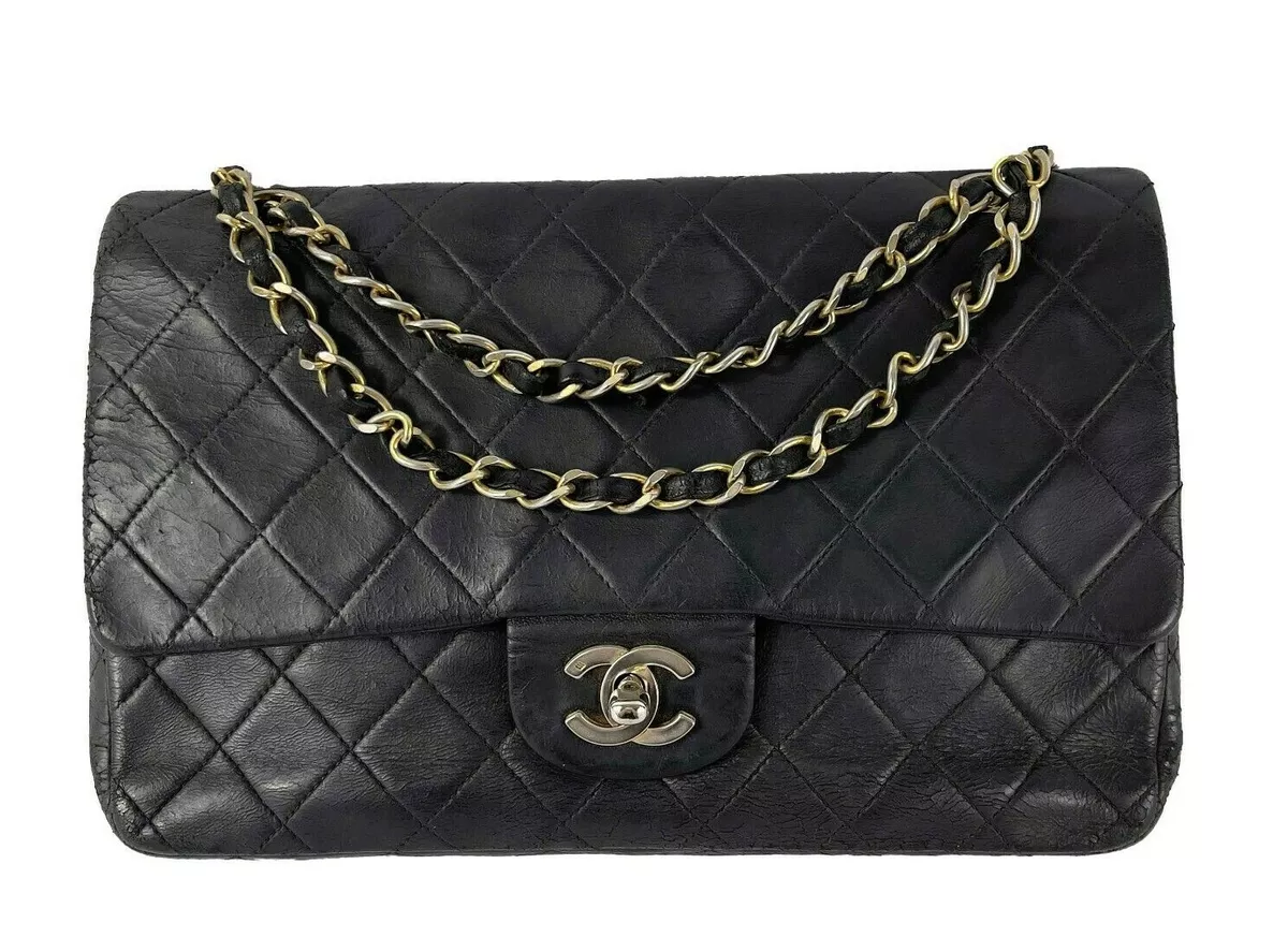 CHANEL Classic Vintage Medium Quilted Leather Flap Shoulder Bag