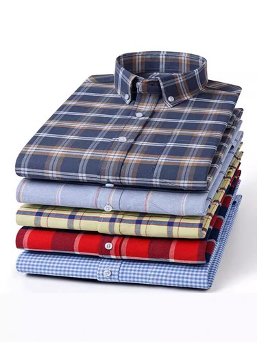 Mens Dress Oxford Shirts Formal Business Long Sleeves Cotton Casual Shirts Tops - Picture 3 of 14