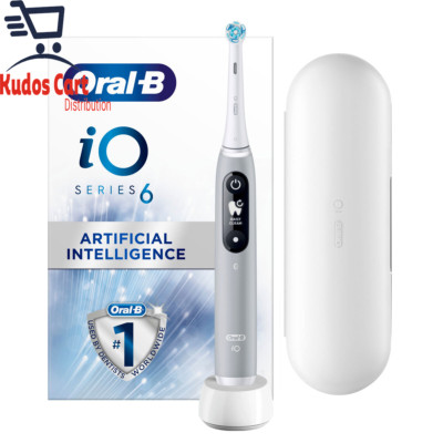 Oral-B Io Series 6 Ultimate Clean Elektrische Zahnbürste Grau 5 Smart Modi Timer 
